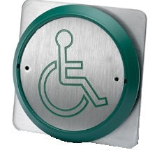 PBT-861BS-G Press to Exit button (Wheelchair Logo) - Smart Access Solutions Ltd