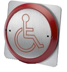 PBT-861BS-R Press to Exit button (Wheelchair Logo)- Smart Access Solutions Ltd